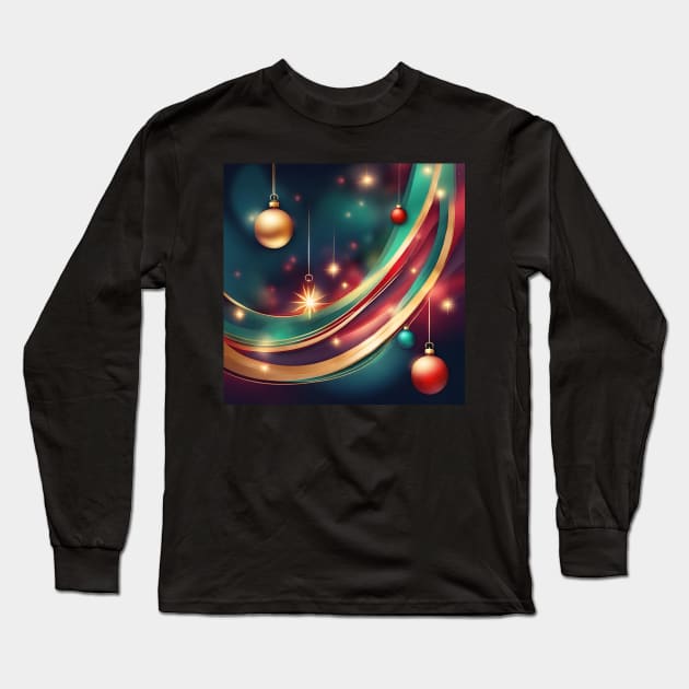 ABstract Christmas Long Sleeve T-Shirt by Studio468